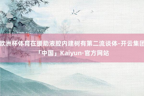 欧洲杯体育在援助液腔内建树有第二流谈体-开云集团「中国」Kaiyun·官方网站