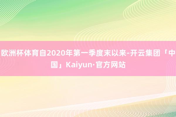 欧洲杯体育自2020年第一季度末以来-开云集团「中国」Kaiyun·官方网站