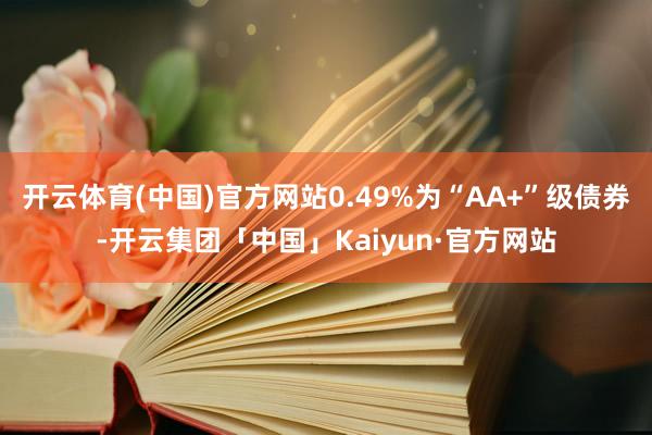 开云体育(中国)官方网站0.49%为“AA+”级债券-开云集团「中国」Kaiyun·官方网站