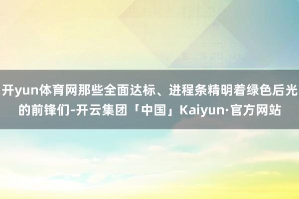 开yun体育网那些全面达标、进程条精明着绿色后光的前锋们-开云集团「中国」Kaiyun·官方网站